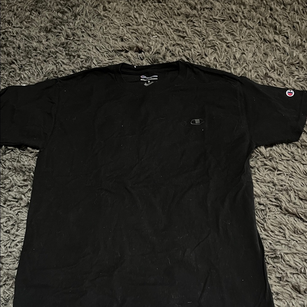 Champion Classic Black Short Sleeve Tee